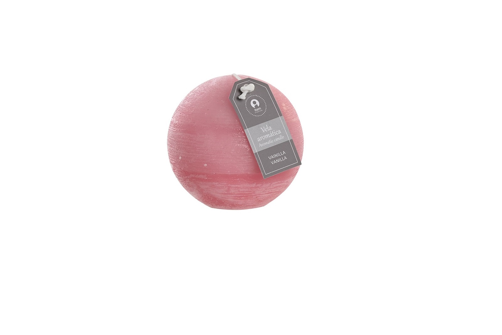 VELA CERA 7,5X7,5X7,5 188 GR, 35 HORAS ROSA